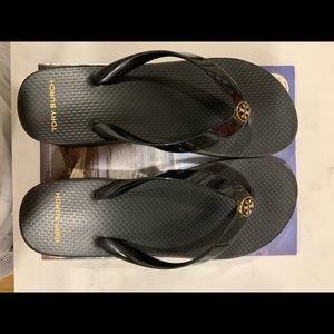 Tory Burch wedge flip flop